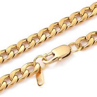 Collier en chaîne cubique pour hommes en acier inoxydable 304, 30.3 pouces — Collier pendentif
