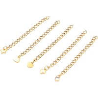 Rallonge de Chaînes en Acier Inoxydable 304 avec Charms en PVD — Accessoires pour bijoux