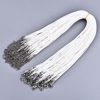 Cordon de Coton Ciré pour Création de Colliers avec Fermoirs en Alliage — Outils de création de bijoux