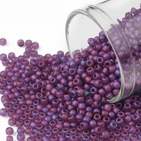 Perles de Rocaille Toho, Mat Raspbery Luster Japonaises, 11/0