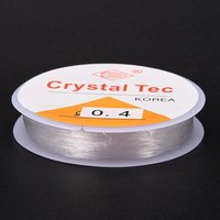Round Crystal Elastic Stretch Thread for Jewelry Making, Clear