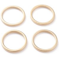 Brass Linking Rings, 24K Gold Plated, 12x1mm, Inner Diameter 10mm — Jewelry Findings