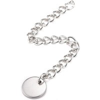 Rallonge de chaîne en acier inoxydable 304 avec breloques, 58-63mm — Accessoires pour bijoux