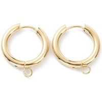 Trouvailles de boucles d'oreilles huggie en acier inoxydable 201 avec placage en or — Accessoires pour bijoux