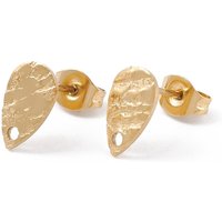 Trouvailles de Boucles d'Oreilles en Acier Inoxydable Texturé en Teardrop — Accessoires pour bijoux
