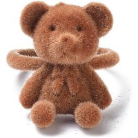 Bague Ajustable Bear Flocky pour Filles et Femmes, Chocolat