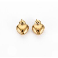 Ion Plating 304 Stainless Steel Heart Charms with Jump Rings — Charms & Pendants