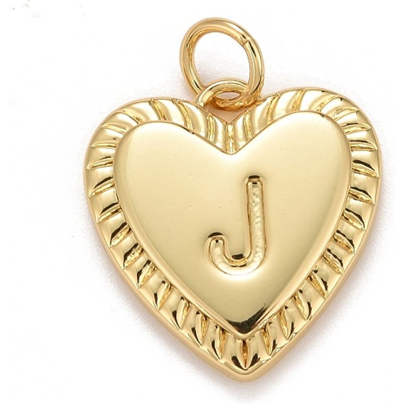 Pendentifs en laiton plaqué or 18K Rack Plating avec anneaux — Breloques et pendentifs