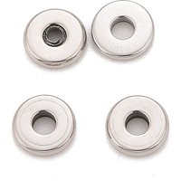 Perles Espaceuses Donut en Acier Inoxydable 304 Non-Tarnissables, 6x1.5-1.6mm — Perles à bijoux