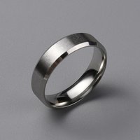 Bagues Large Band en Acier Inoxydable 304 Matte Style