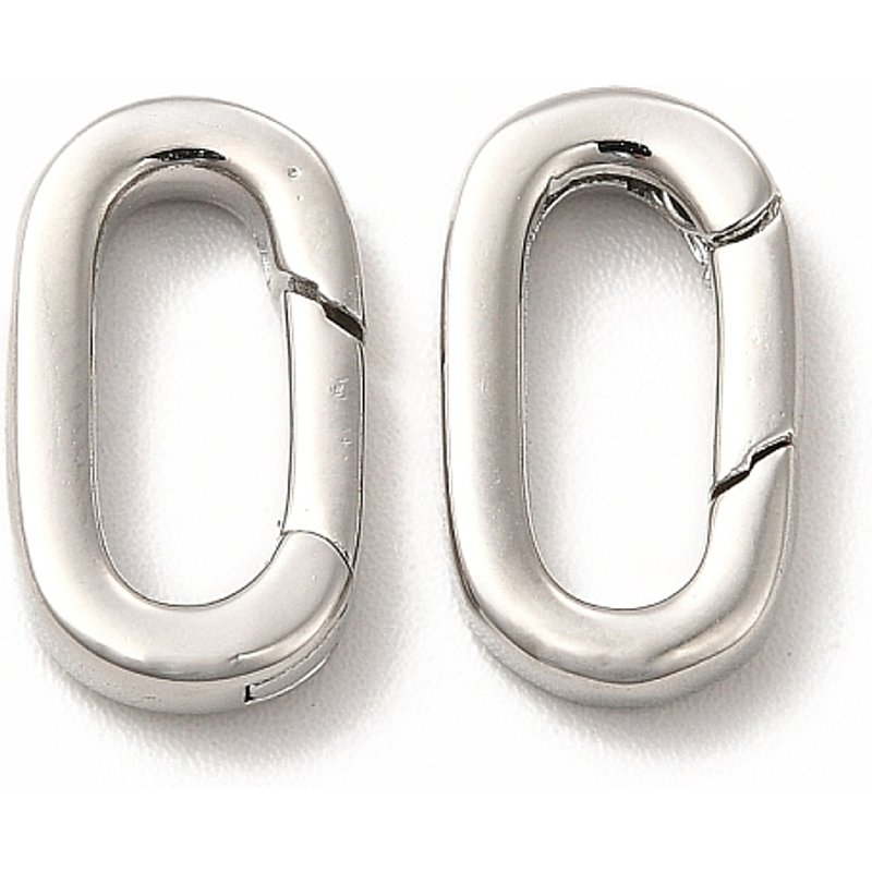 Anneaux à ressort en laiton Rack Plating, sans cadmium ni plomb — Accessoires pour bijoux