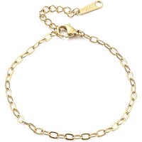 Bracelet en chaîne en acier inoxydable 304 pour femmes, doré — Bracelet Femme