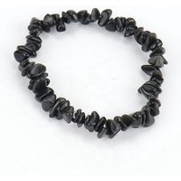 Natural Obsidian Chips Beaded Stretch Bracelet for Women — Bracelet Women