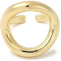 Bague ouverte en laiton pour femmes, plaquée or 18K, sans cadmium ni plomb — Bijoux fantaisie