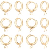 Unicraftale 20Pcs Stainless Steel Gold Huggie Hoop Earring Findings