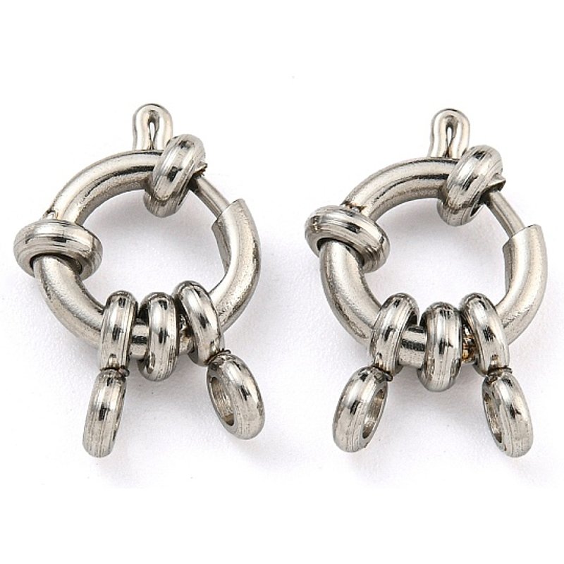 Fermoirs à ressort en acier inoxydable 304, 10x4mm — Accessoires pour bijoux
