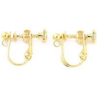 316 Stainless Steel Clip-on Earring Findings, 18K Gold Plated — Jewelry Findings