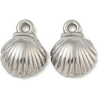 Non-Tarnish 304 Stainless Steel Shell Shape Charms