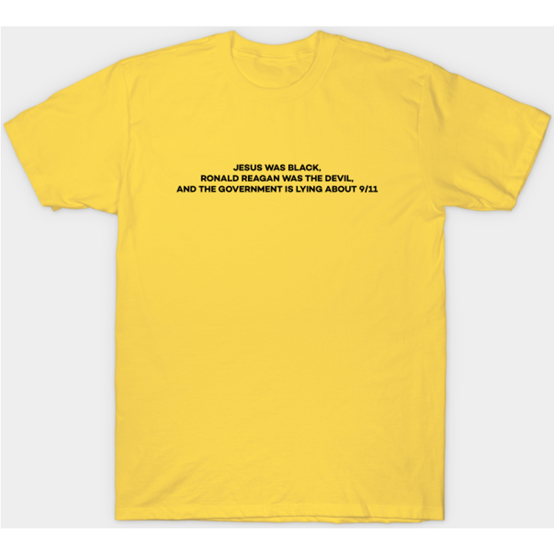 Jesus Was Black, Ronald Reagan Was The Devil T-Shirt - Boondocks