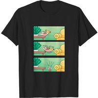 Cockatiel Comic Strip T-Shirt for Men - Black