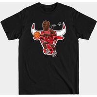 Bulls 23 T-Shirt with Michael Jordan Signature for Men