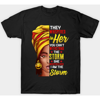 T-shirt I Am The Storm Black Girl Magic pour hommes — T-shirts pour hommes