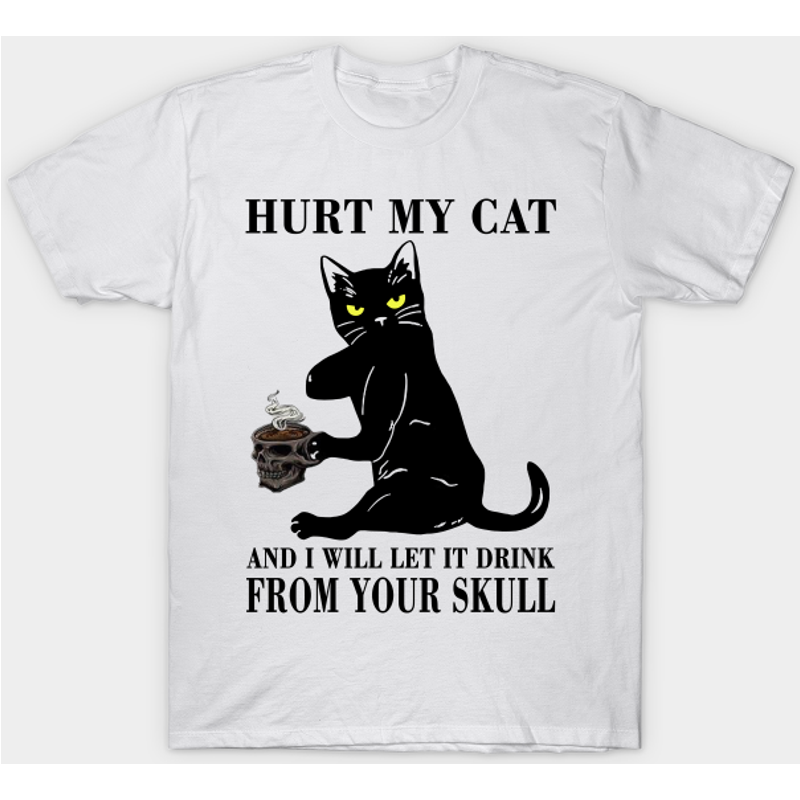 T-shirt Protect My Cat Chat Noir pour Hommes — T-shirts pour hommes