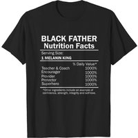T-shirt Black Father Nutrition Facts pour hommes — T-shirts pour hommes