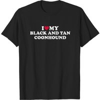 T-shirt pour hommes I Love My Black And Tan Coonhound — T-shirts pour hommes