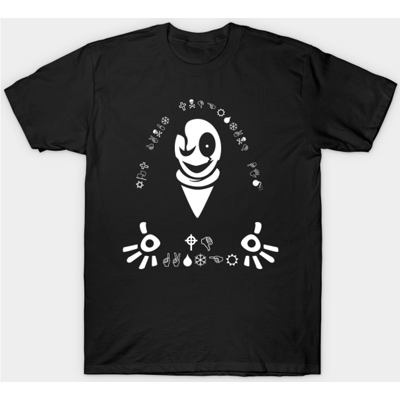 T-shirt W.D. Gaster Noir et Blanc pour Hommes — T-shirts pour hommes