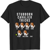 T-shirt pour hommes Tricks du Cavalier King Charles Spaniel Têtu