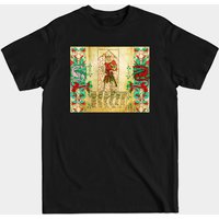 T-shirt King Arthur Dragons Rouges et Blancs Miniature Médiévale Antique