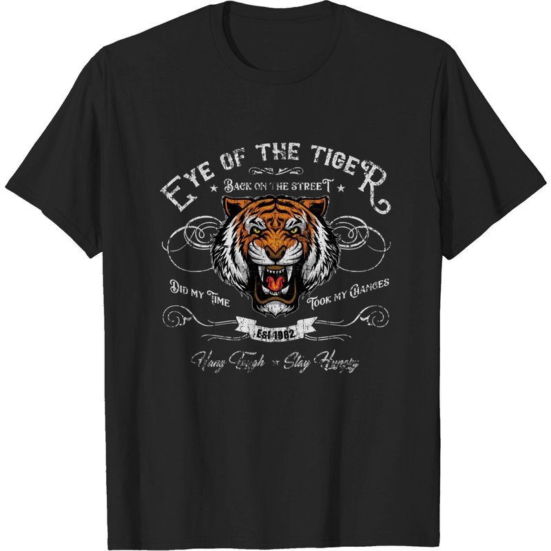 T-shirt pour hommes The Eye Of The Tiger Distressed — T-shirts pour hommes