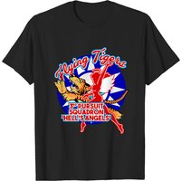 T-shirt Noir pour Hommes Flying Tigers