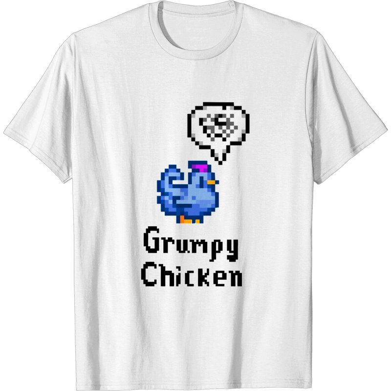 T-shirt Grumpy Chicken Animal de Stardew Valley pour hommes — T-shirts pour hommes