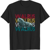 T-shirt noir pour hommes Walrus