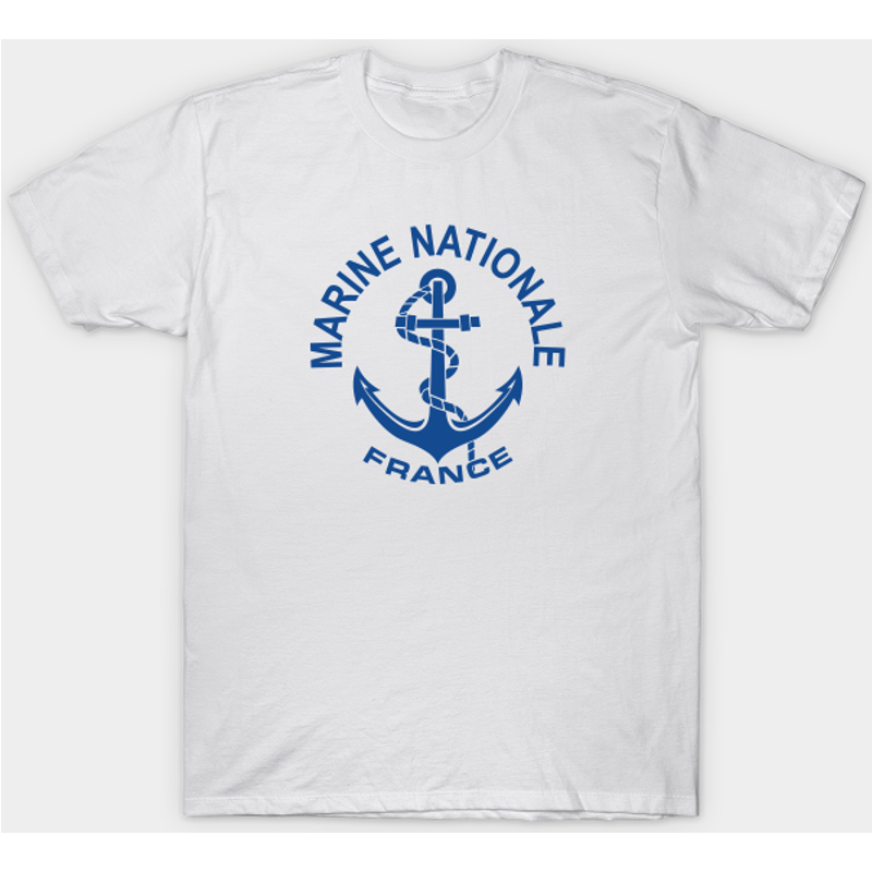Marine Nationale France Military T-Shirt for Men — Mens T Shirts