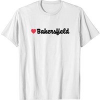 T-shirt pour hommes Bakersfield Heart Script en royal — T-shirts pour hommes