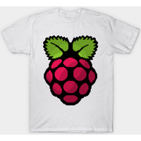 T-shirt pour hommes avec logo Pixel Raspberry Pi