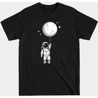 Astronaut Moon Balloon Men's T-Shirt — Mens T Shirts