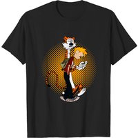 T-shirt pour hommes Calvin And Hobbes en noir — T-shirts pour hommes