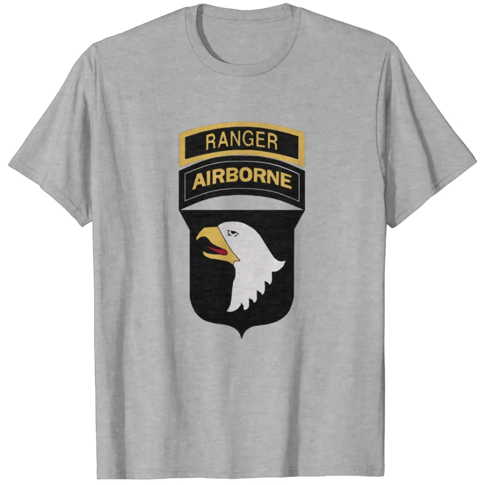 T-shirt lourd pour hommes avec insigne de ranger de la 101e aéroportée — T-shirts pour hommes