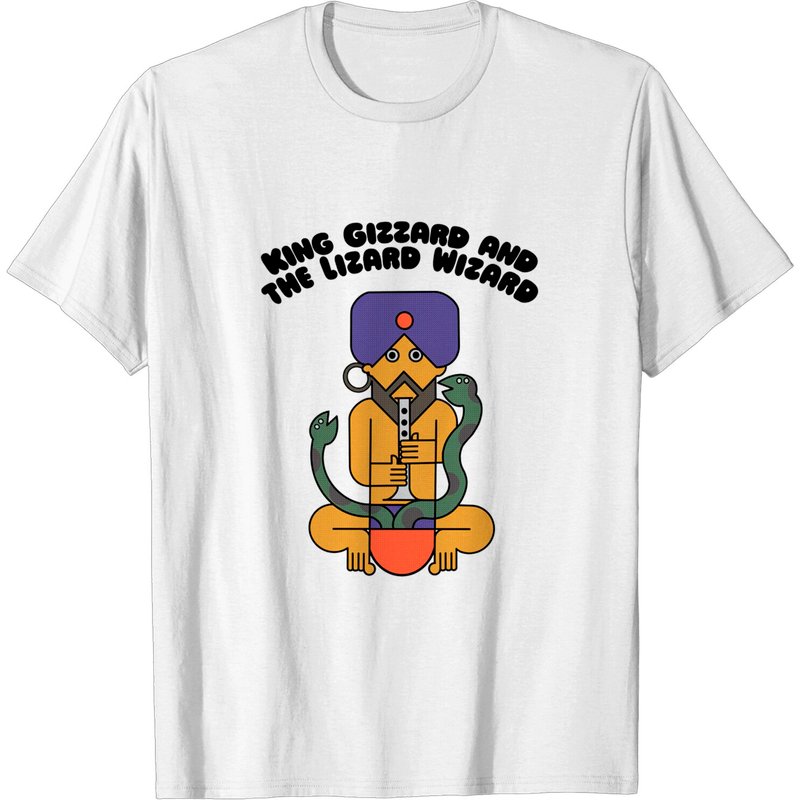 T-shirt Design Original Fanart King Gizzard And The Lizard Wizard — T-shirts pour hommes