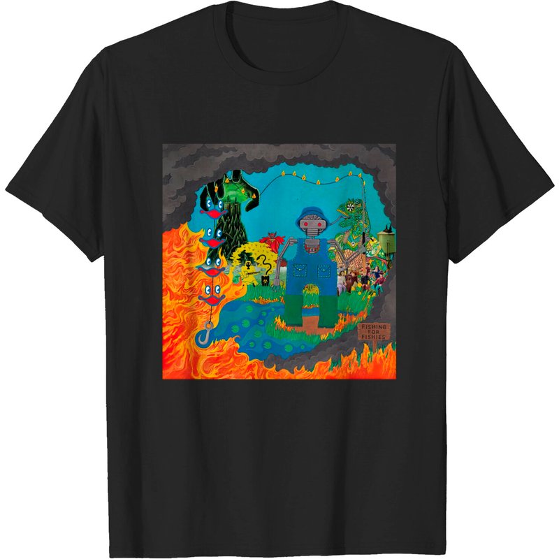 T-shirt Collage d'Art de l'Album King Gizzard pour Hommes - Noir — T-shirts pour hommes