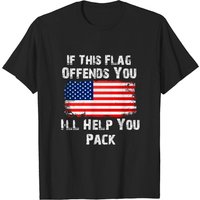 T-shirt If This Flag Offends You pour hommes - Noir