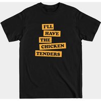 T-shirt pour hommes avec citation amusante sur les filets de poulet