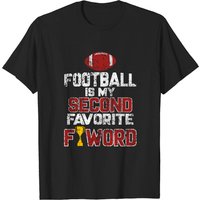 T-shirt pour hommes Football est mon deuxième mot préféré