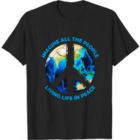 T-shirt Imagine All The People pour hommes en noir