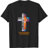 Leukemia Awareness Support T-Shirt for Men — Mens T Shirts