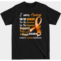T-shirt I Wear Orange Pour la Sensibilisation à la Leucémie pour Hommes — T-shirts pour hommes